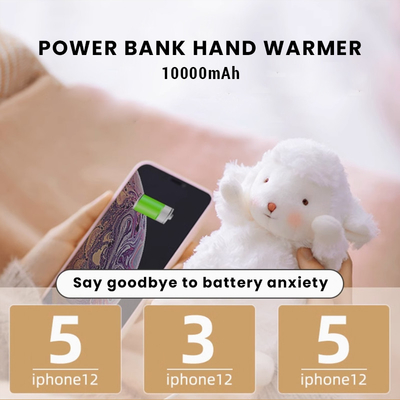 इलेक्ट्रिक हैंड वार्मर क्रिसमस डॉल 10000mAh यूएसबी रिचार्जेबल पावर सोर्स हीटर पोर्टेबल बेडरूम आरवी आउटडोर गार्डन उपयोग