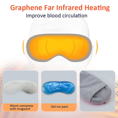 सूथिंग हीट कोल्ड पैक के साथ कॉर्डलेस ग्राफीन सेल्फ हीटेड आई मास्क, ड्राई आई स्टाई रिलैक्स आई स्ट्रेन के लिए