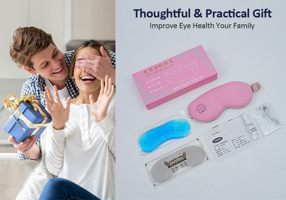 सूथिंग हीट कोल्ड पैक के साथ कॉर्डलेस ग्राफीन सेल्फ हीटेड आई मास्क, ड्राई आई स्टाई रिलैक्स आई स्ट्रेन के लिए