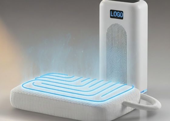 हीटिंग और कूलिंग गद्दा पैड दोहरे क्षेत्र तापमान प्रबंधन और आरामदायक रातों के लिए नरम बांस फाइबर प्रदान करता है