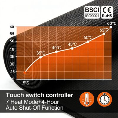 वायरलेस चार्जिंग और कलाई आराम के साथ ओवरहीट सुरक्षा अनुकूलित गर्म माउस पैड इंटेलिजेंट हीटिंग माउस पैड