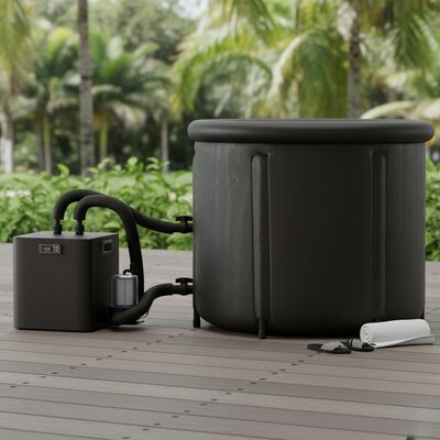 शीत स्नान शीत डुबकी टब टिकाऊ एक्रिलिक निर्माण ऊर्जा शीतलन और उपयोगकर्ता के अनुकूल स्पर्श इंटरफ़ेस के साथ फिजियोथेरेपी के लिए