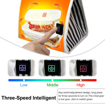 ओईएम/ओडीएम थोक पोर्टेबल हीटेड लंच बैग — यूएसबी 5V इलेक्ट्रिक फूड वार्मर, सीई एफसीसी आरओएचएस प्रमाणित, कस्टम लोगो और पैकेजिंग उपलब्ध