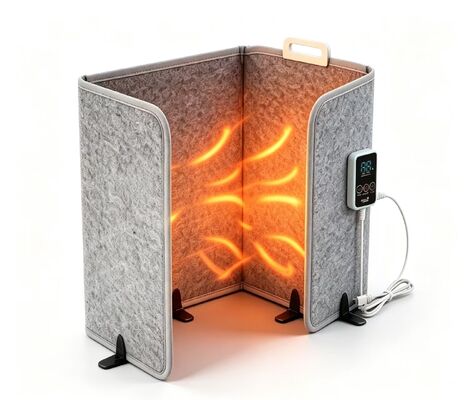 कस्टम आकार इलेक्ट्रिक हीटेड विंडप्रूफ वार्म फुट प्लेट 220V 165W, इनडोर हीटिंग के लिए 3-स्पीड समायोज्य वाटरप्रूफ फुट हीटिंग मैट