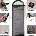 ग्रैफेन इलेक्ट्रिक हीटर उपकरण स्लीपिंग बैग पनरोक नायलॉन सामग्री ओडीएम